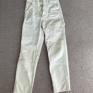 Zara Woman Cargo Pants. Beige/ Cream. Size 0 USA